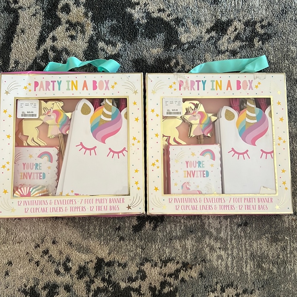 Party in a box unicorn party inventions